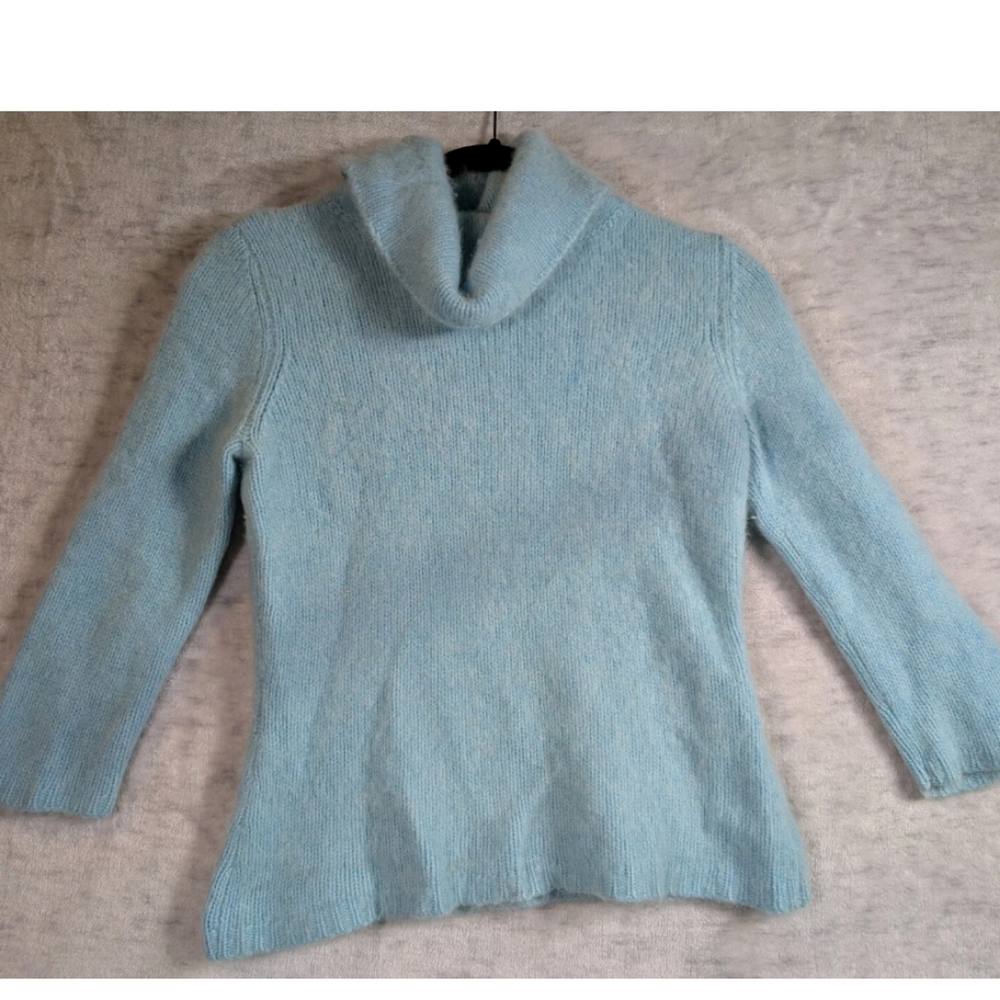 Vintage GAP Buttery Cashmere Blue Turtleneck
